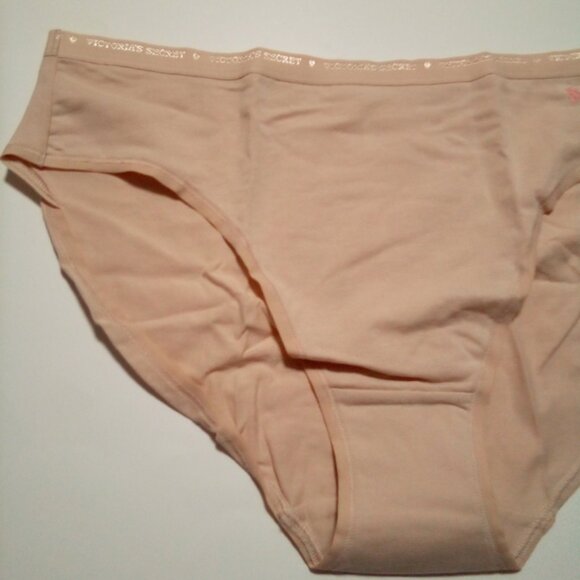 Victoria's Secret Large Beige Hi-Leg Brief Panty Cotton Blend NWT - Picture 5 of 13